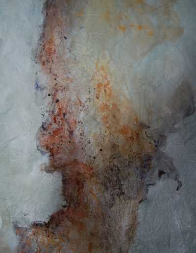 Jude Nixon, Dunoon Kelp Fragment. Rice paper and pigment.