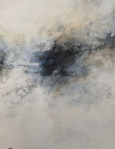 Morning Haze. Pigment, gesso and size on cradled board 80cm x 80cm